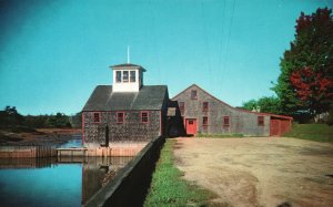 Vintage Postcard One Of Many Maine's Historic Grist Mills Kennebunkport Maine ME