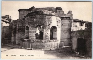 c1900s Arles, France Palais de Constantin Roman Ruins Arches Fortress Wall A355