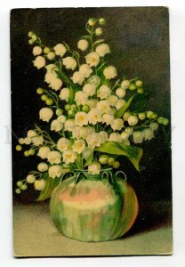414884 Lily of the Valley in Vase by C. KLEIN Vintage Wenau PC