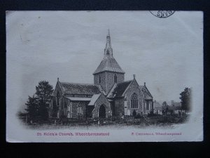 Hertfordshire WHEATHAMPSTEAD St Helen's Church c1905 UB Postcard by F. Chennells