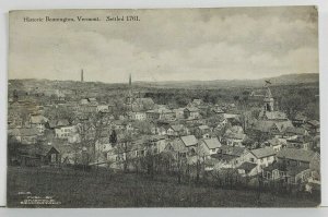 Vermont Historic Bennington Settled 1761 to Pawtucket 1911 Postcard Q2