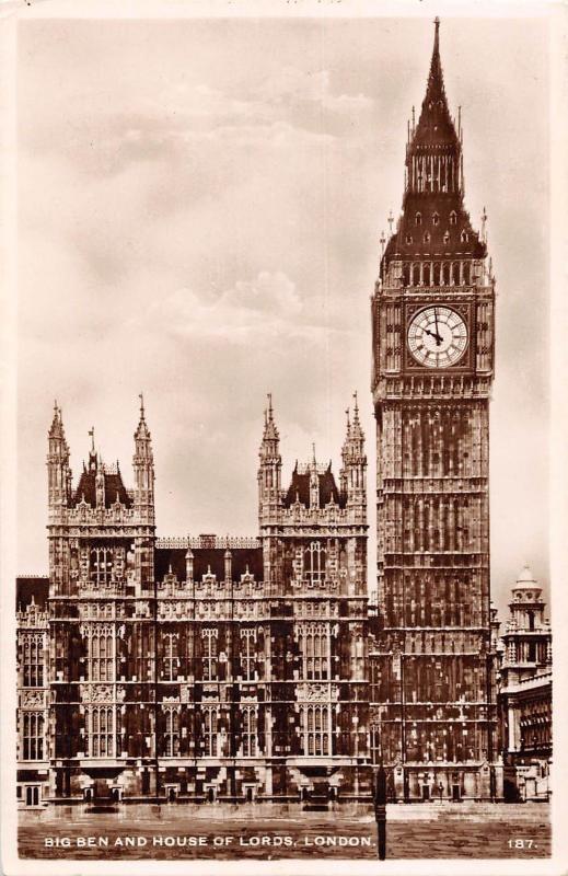 BR77313 big ben and house of lords   london real photo   uk