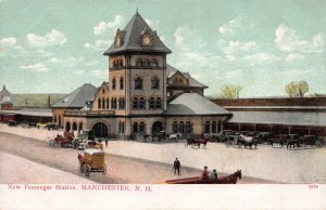Postcard Passenger Railroad Station in Manchester, New Hampshire~121529