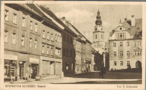 Poland Bystrzyca Kłodzka Rynek Vintage Postcard 07.56