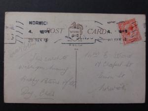 Poppies Postcard: A Very Happy Birthday c1918 by M&L Ltd