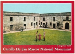 Castillo De San Marcos, Courtyard Scene, St. Augustine, Florida, Chrome Postcard