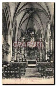 Old Postcard The Eagle St Martin Church Interior Grande Nef And Altar Renaiss...