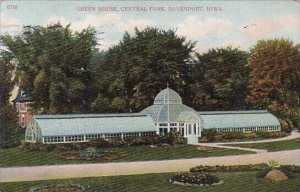 Green House Central Park Davenport Iowa 1910