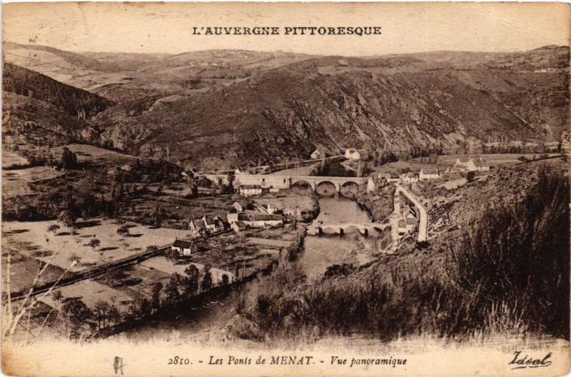 CPA L'Auvergne Pittoresque Les Ponts de MENAT vue panoramique (409683)