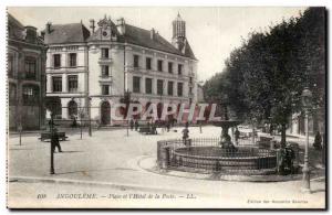 Angouleme Postcard Old Square and City Hall