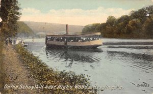 Reading Pennsylvania On The Schuylkill River Near High's Woods, Postcard U14037