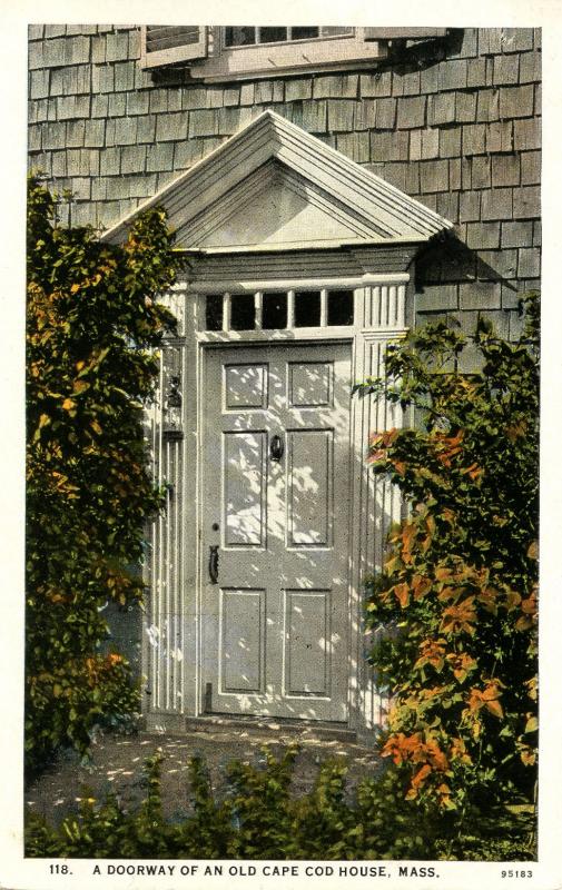 MA - Brewster, Cape Cod. Old Dillingham House Doorway    