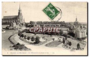 Old Postcard Set of Bon Secours and the monument of Jeanne d & # 39arc