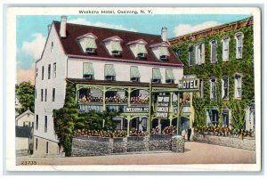 c1930's Weskora Hotel And Restaurant Ossining New York NY Vintage Postcard