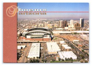 Bank1One Ballpark Phoenix Arizona Postcard Continental Aerial View Card