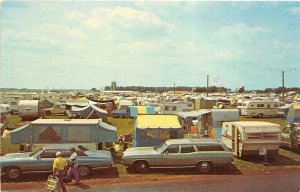 Oshkosh Wisconsin 1976 Postcard Experimental Aircraft Association Wittman Field