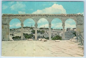 JERUSALEM Temple Area & Mount of Olives ISRAEL 4x6 Postcard