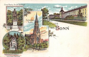 br104883 gruss aus bonn germany litho