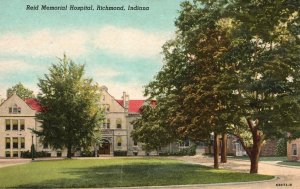 Vintage Postcard 1952 Reid Memorial Hospital Richmond Indiana Voyles News Agency