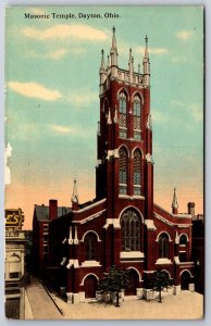 Dayton Ohio~Masonic Temple Bldg Exterior View~Pub SS Kresge Vintage Postcard