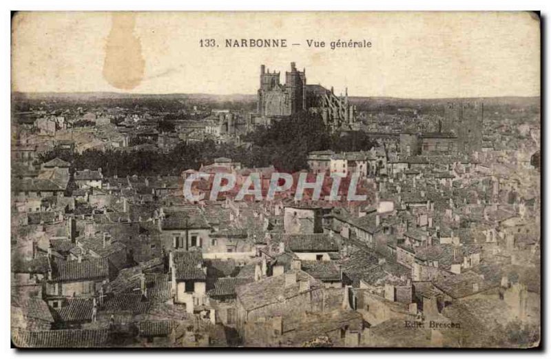 Narbonne - Vue Generale - Old Postcard