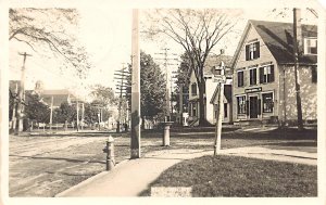 Westbrook ME Gleason-Marshall Co. Store, Fire Hydrant, RPPC.