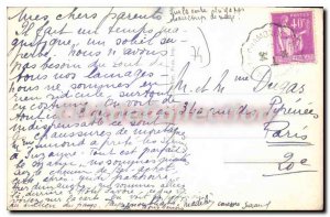 Old Postcard Chamonix ski sled tracks