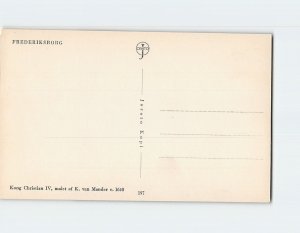 Postcard Kong Christian IV By K. van Mander, Frederiksborg, Hillerød, Denmark