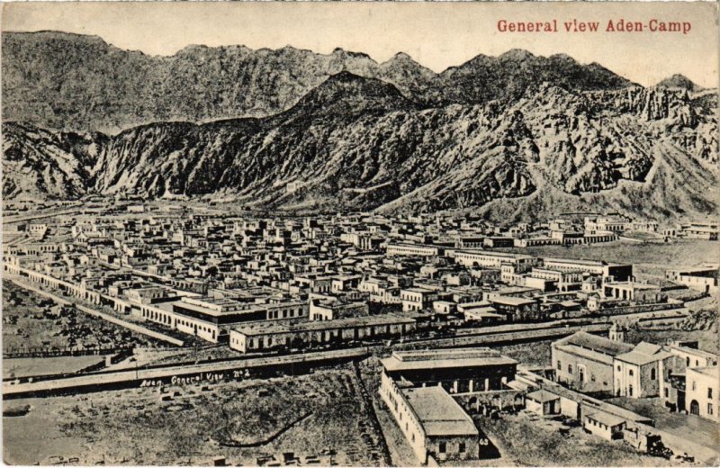 PC GENERAL VIEW ADEN CAMP YEMEN (a32174)