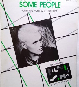 Belouis Some Sheet Music Some People 1987 Synth-Pop Electronic Pop Music Vintage