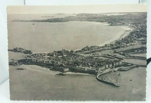 Vintage Postcard Aerial View Cote D'Emeraude Saint Malo