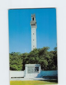 Postcard Pilgrim Memorial Monument And Bas-Relief, Provincetown, Massachusetts