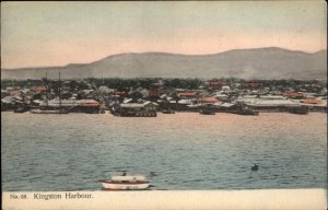 Kingston Jamaica Harbor #68 c1910 Postcard