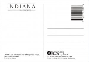 Continental Postcard Old Mill Stream Spring Mill State Park, Indiana CF4