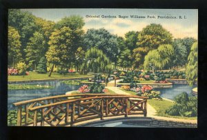 Providence, Rhode Island/RI Postcard, Oriental Gardens, Roger Williams Park