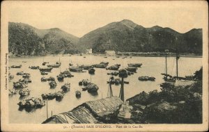 Tonkin Vietnam Baie D'Along Port de la Cac-Ba c1910 Postcard