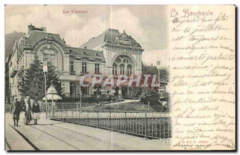 Old Postcard The Casino La Bourboule