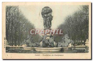 Old Postcard Paris Fountain Carpeaux