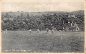 B210 England Sidcot Hill and Playing Field vintage postcard