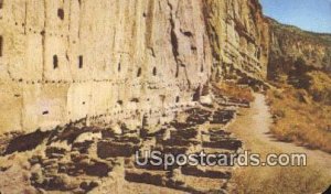 Long House of Bandelier in Frijoles Canyon, New Mexico