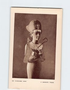 Postcard A Shawabti Figure Tutankhamen Egypt