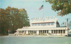 Postcard Connecticut Westport Clam Box 1950s Seafood Restaurant Dexter 23-1945