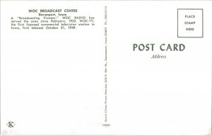 WOC Broadcast Centre Davenport Iowa IA Postcard VTG UNP Koppel Vintage Unused 