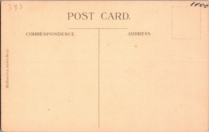 RARE Antique HALLOWEEN Nash Pub Postcard JO5