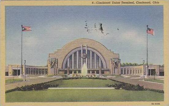 Ohio Cincinnati Union Terminal CURTEICH