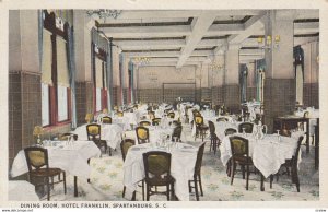 SPARTANBURG , South Carolina , 1910s ; Dining Room , Hotel Franklin
