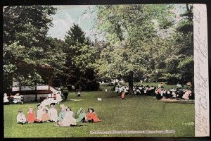 Vintage Postcard 1907 Cadwalader Park Playground, Trenton, New Jersey (NJ)