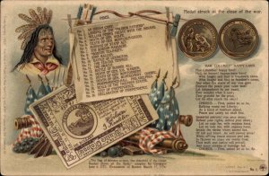 US History American Revolution Patriotic Lange Schwalbach #1 END OF WAR MEDAL
