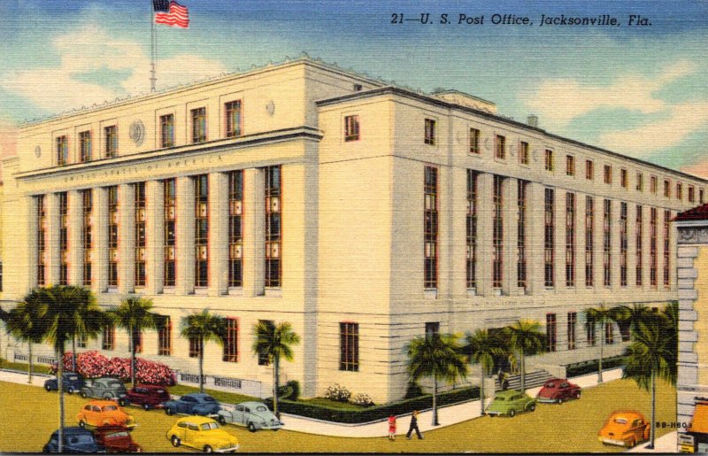 Florida Jacksonville Post Office Curteich