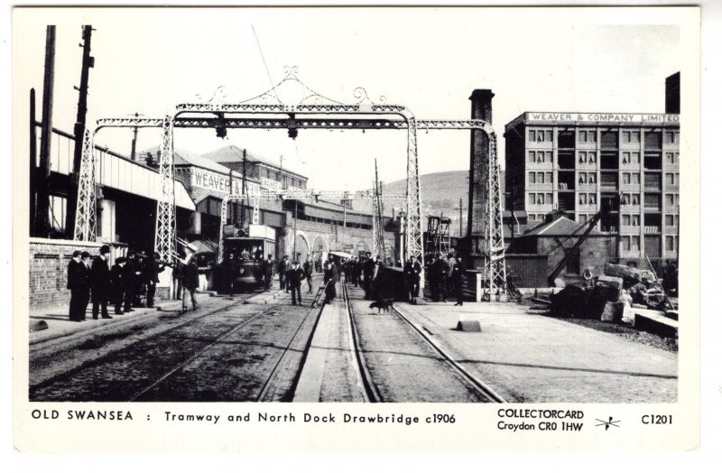 Tramway, North Dock Drawbridge, Old Swansea, Wales